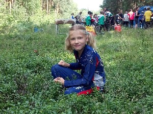 Wenke in den Heidelbeeren