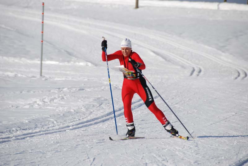 Anne Heinemann im Zieleinlauf Mittelstrecke